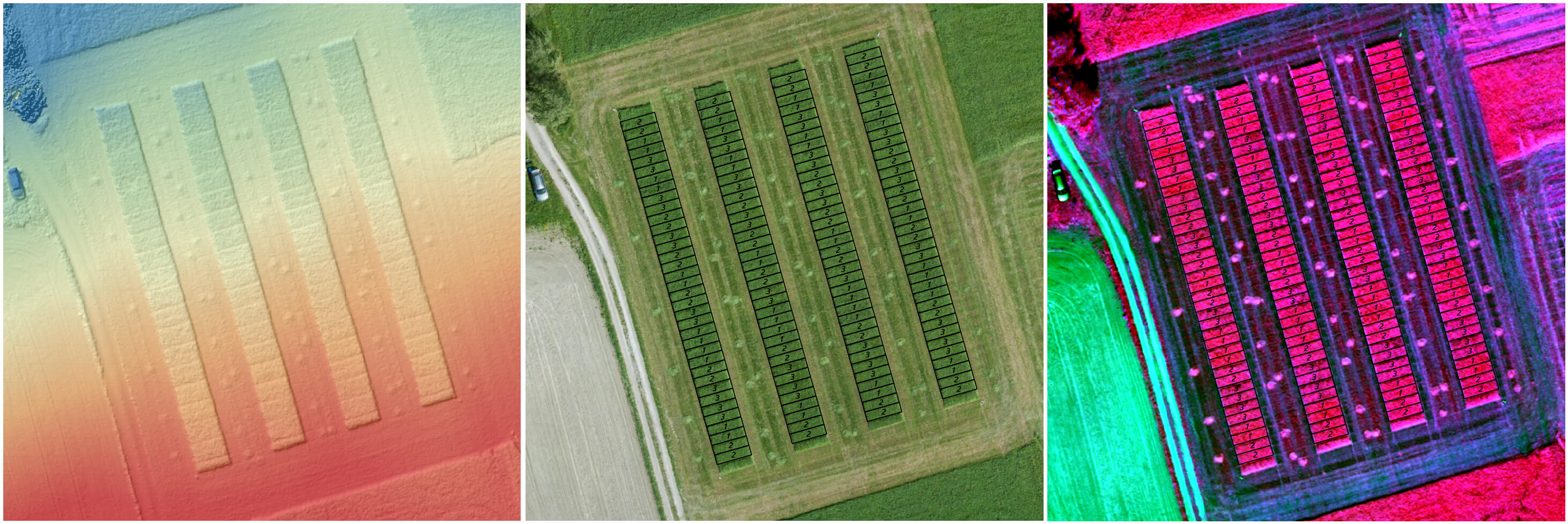 The picture of agricultural research shows a Digital elevation map of apelsvoll research station